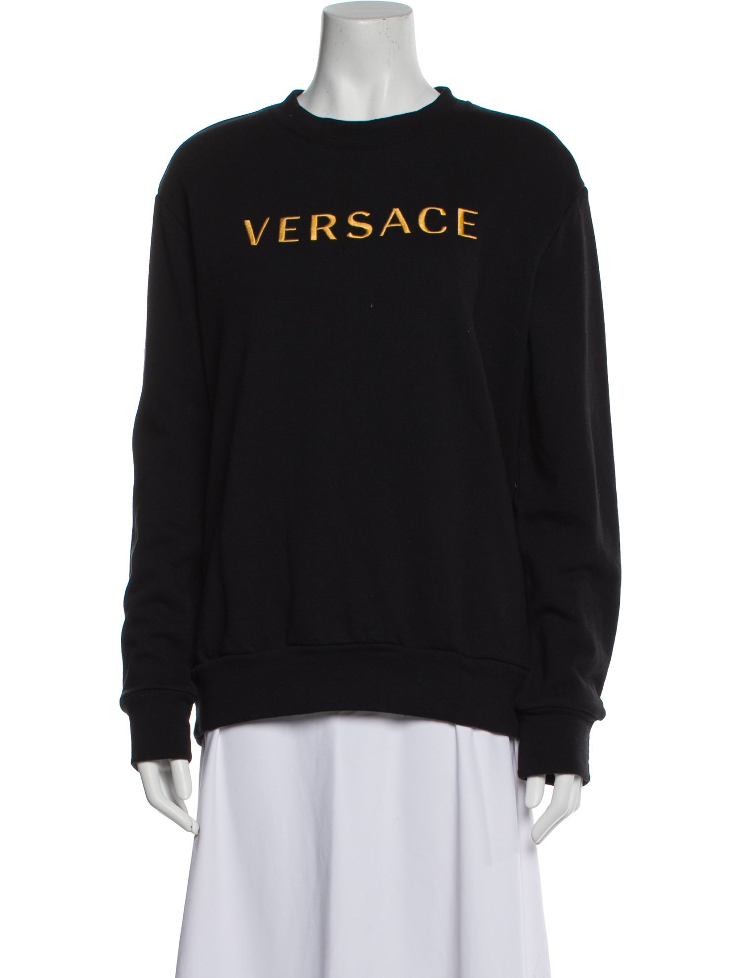 Versace Graphic Print Crew Neck Sweatshirt
