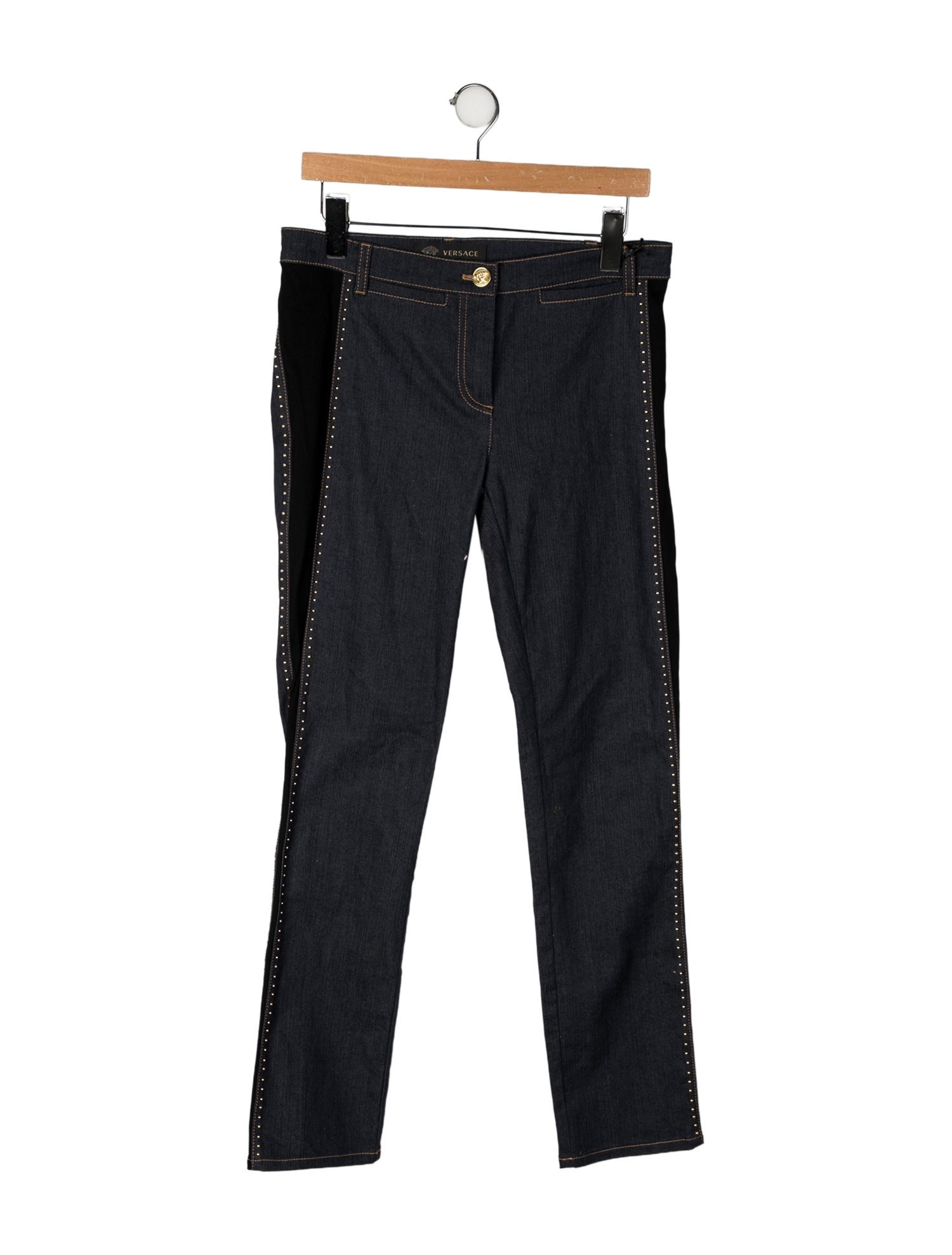 Versace Mid-Rise Straight Leg Jeans w/ Tags