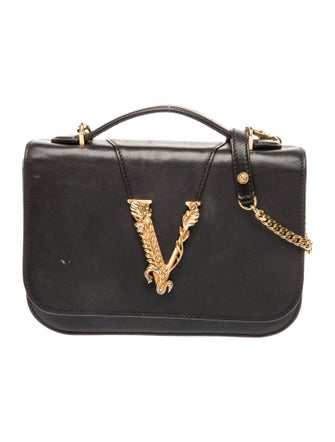 Versace Leather Shoulder Bag