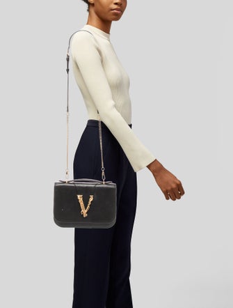 Versace Leather Shoulder Bag