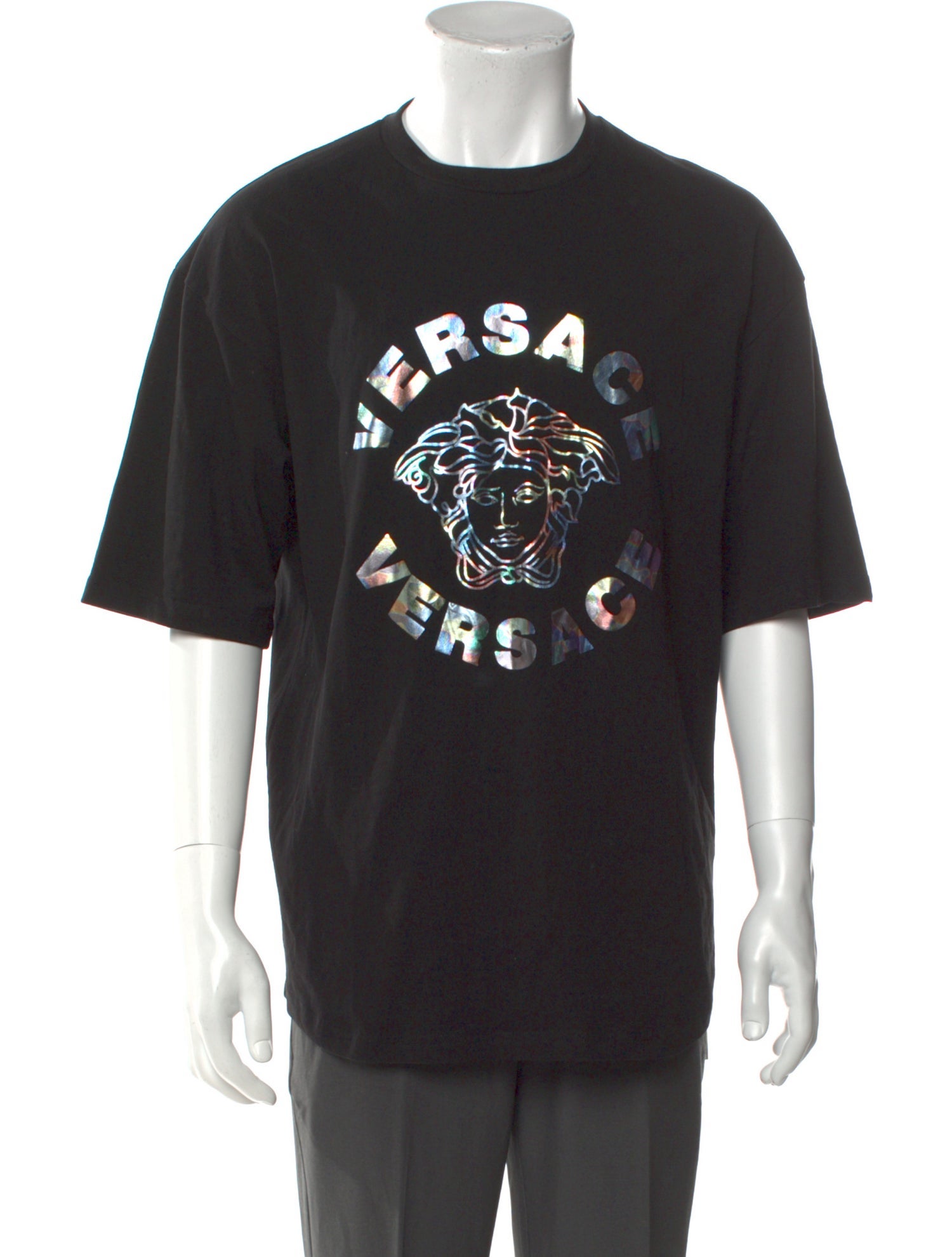 Versace Graphic Print Crew Neck T-Shirt