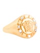 Versace Crystal Palazzo Medusa Round Cocktail Ring