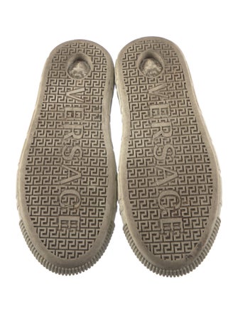 Versace Leather Colorblock Pattern Sneakers