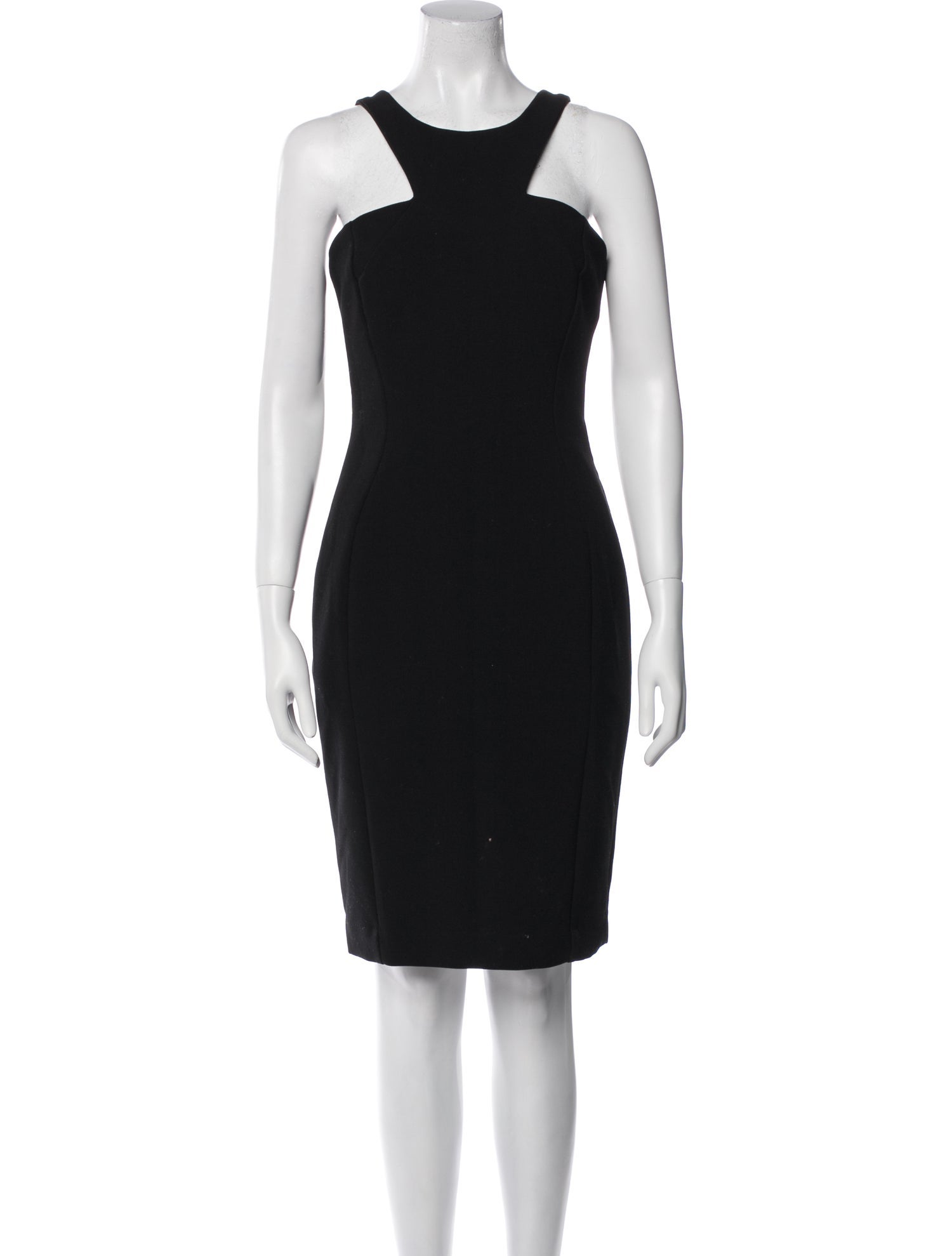 Versace Crew Neck Knee-Length Dress