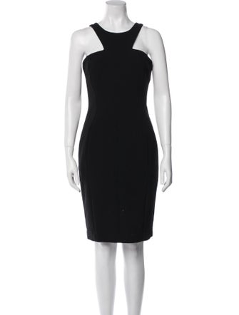 Versace Crew Neck Knee-Length Dress