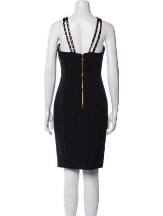 Versace Crew Neck Knee-Length Dress