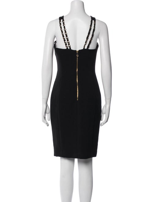 Versace Crew Neck Knee-Length Dress