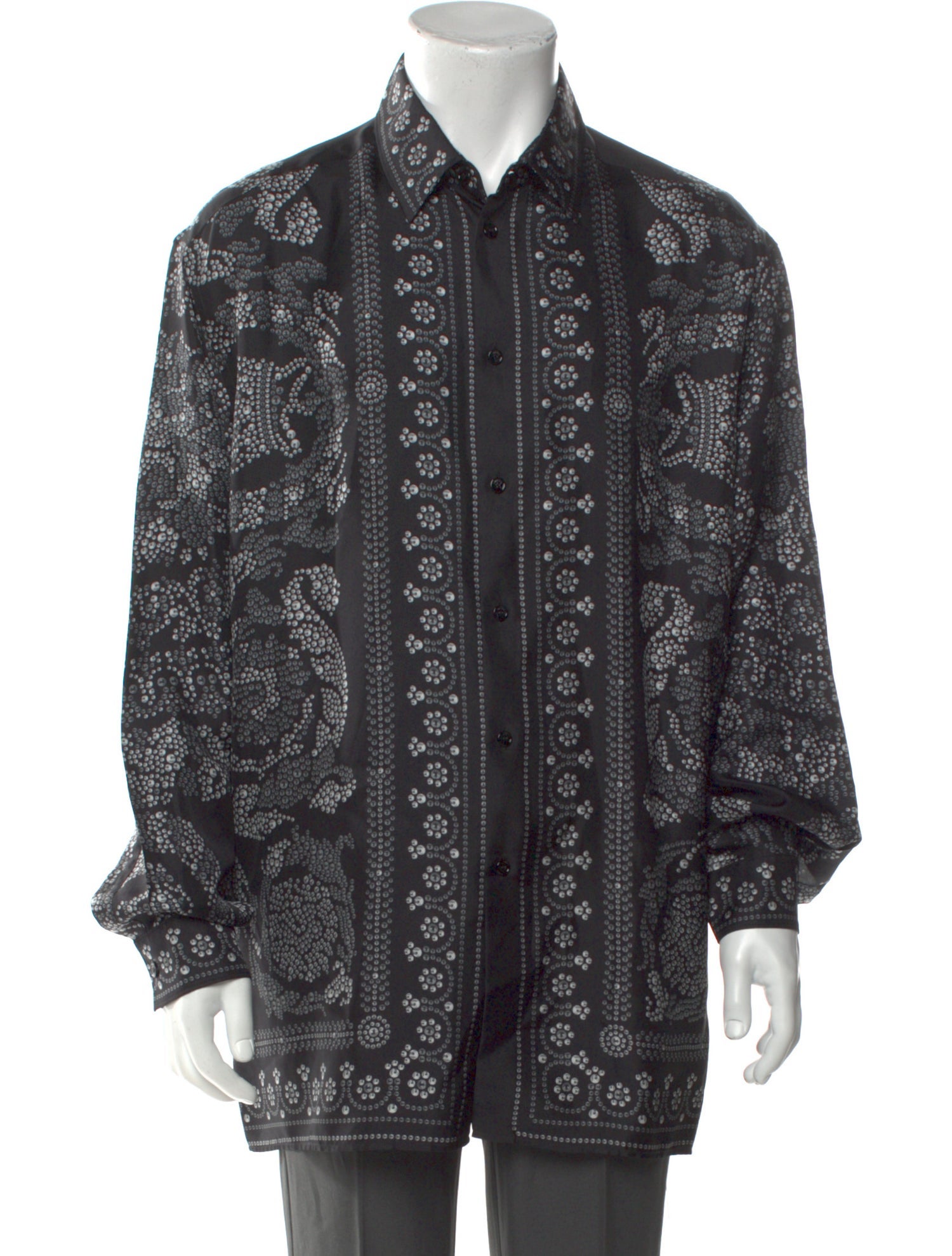 Versace Silk Printed Shirt w/ Tags