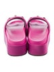Versace Satin Crystal Embellishments Slides