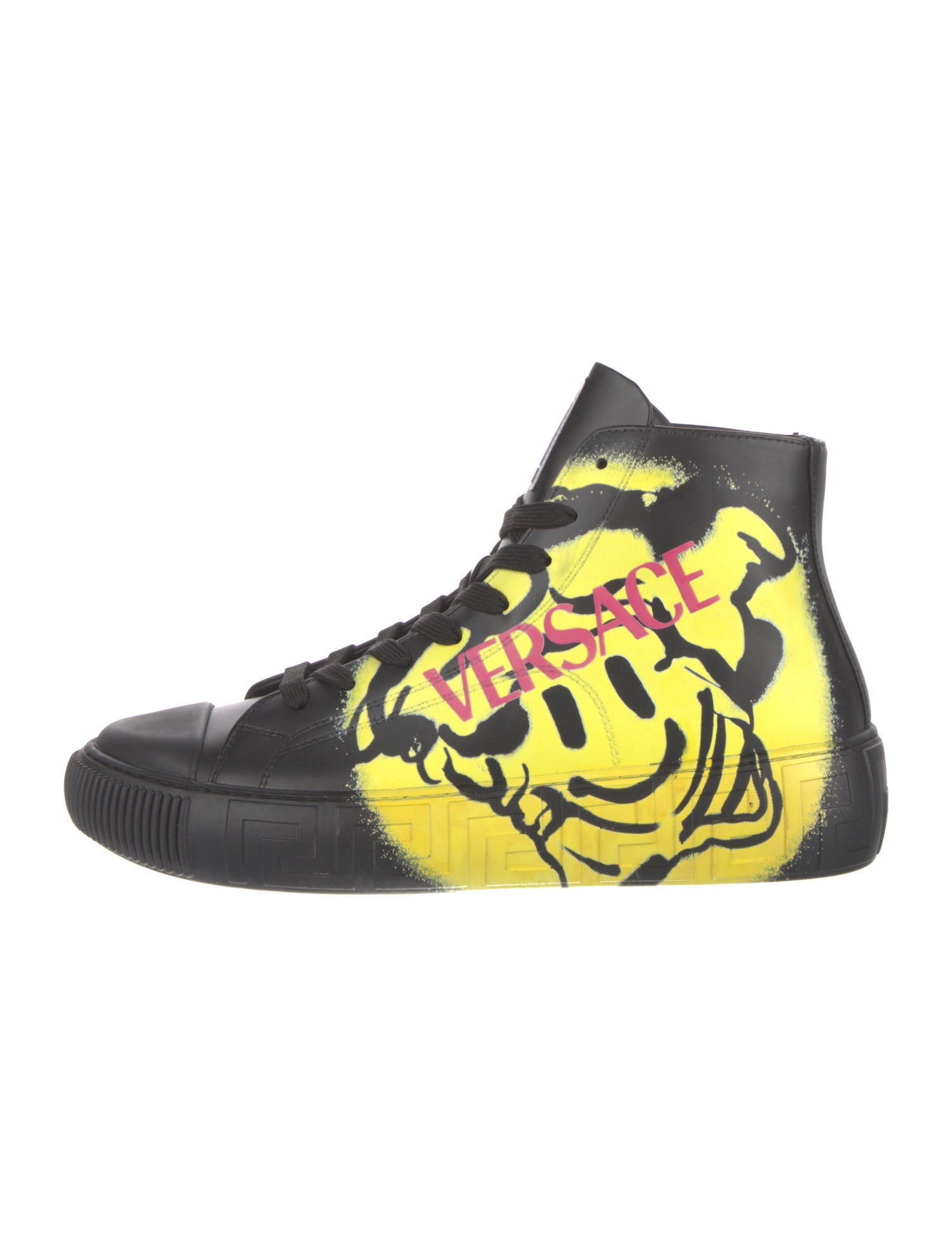 Versace Greca Medusa Smile High Top Sneakers