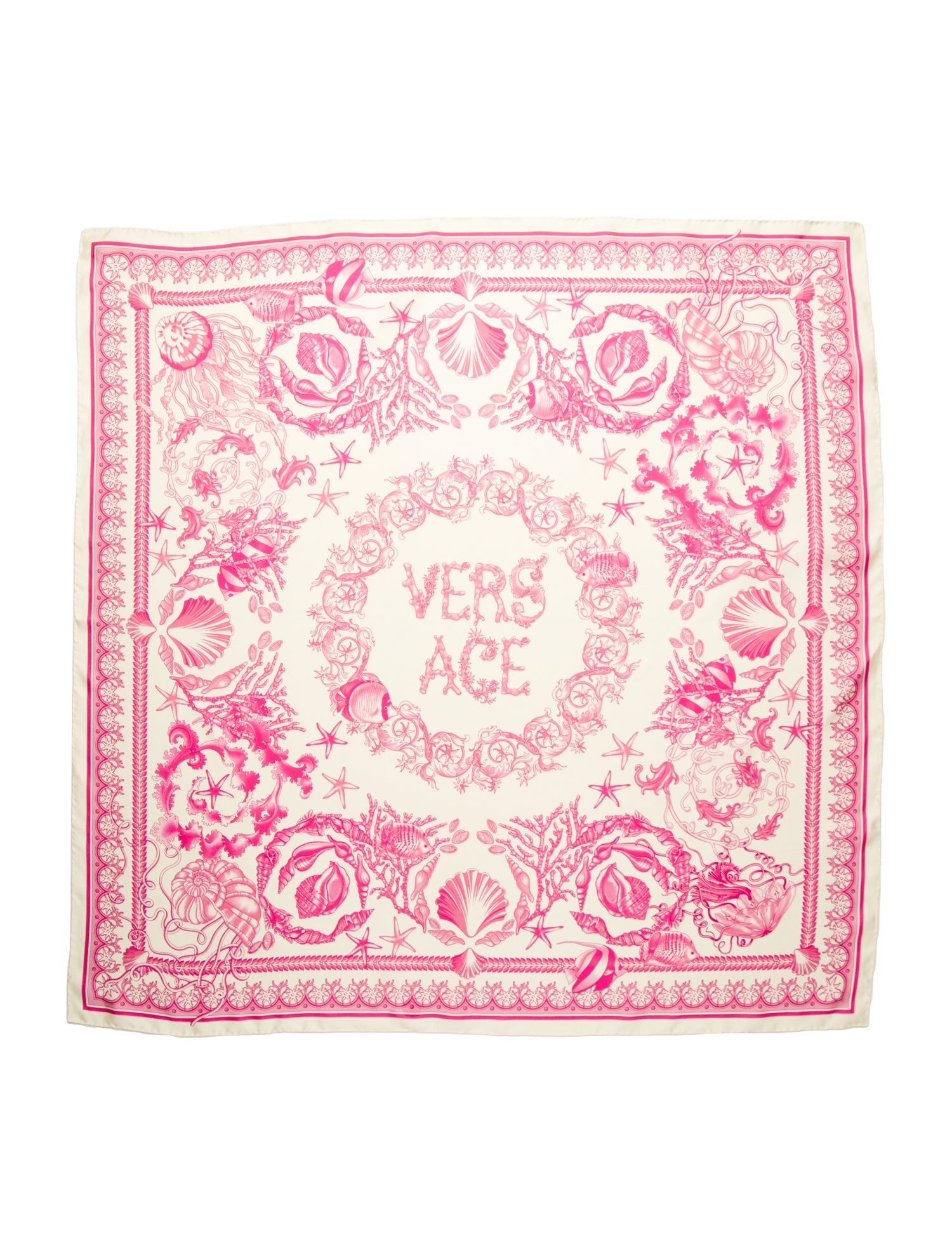 Versace Silk Paisley Print Scarf