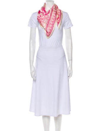 Versace Silk Paisley Print Scarf