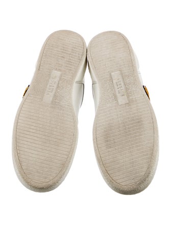 Versace Leather Graphic Print Sneakers