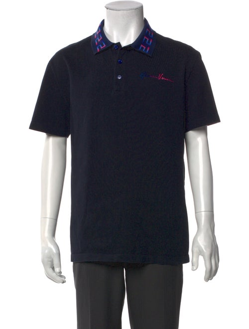 Versace Crew Neck Short Sleeve Polo Shirt