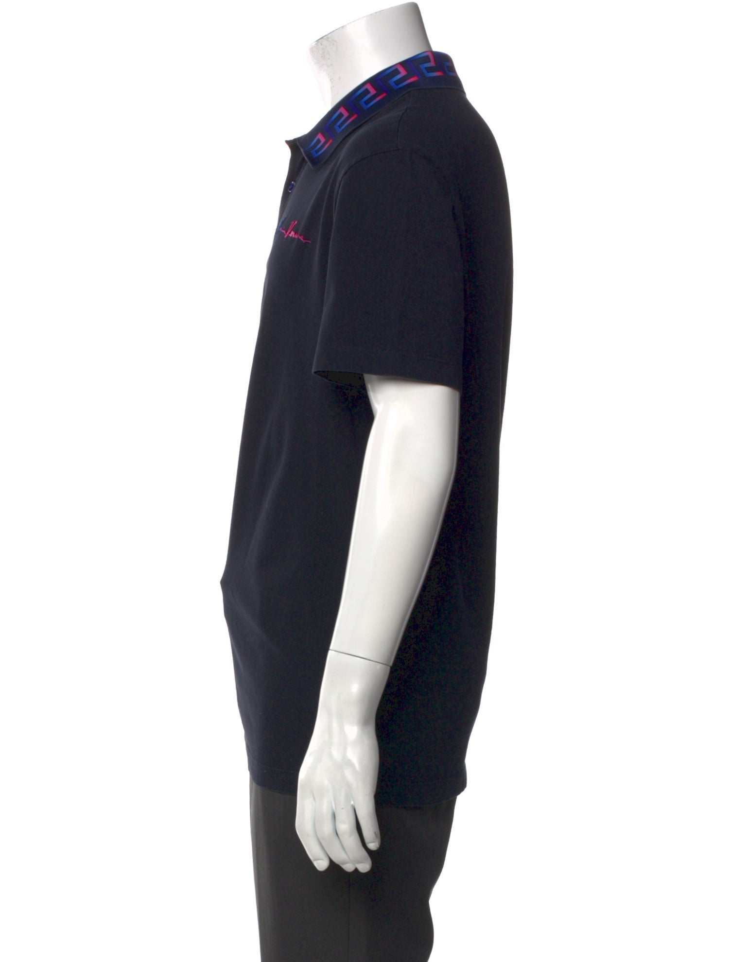 Versace Crew Neck Short Sleeve Polo Shirt