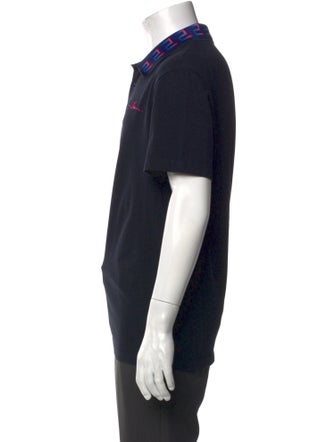 Versace Crew Neck Short Sleeve Polo Shirt