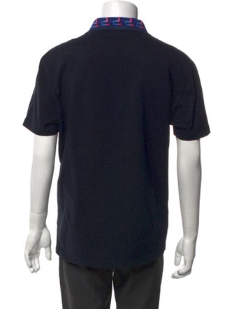 Versace Crew Neck Short Sleeve Polo Shirt