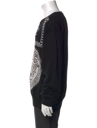 Versace Printed Crew Neck Pullover