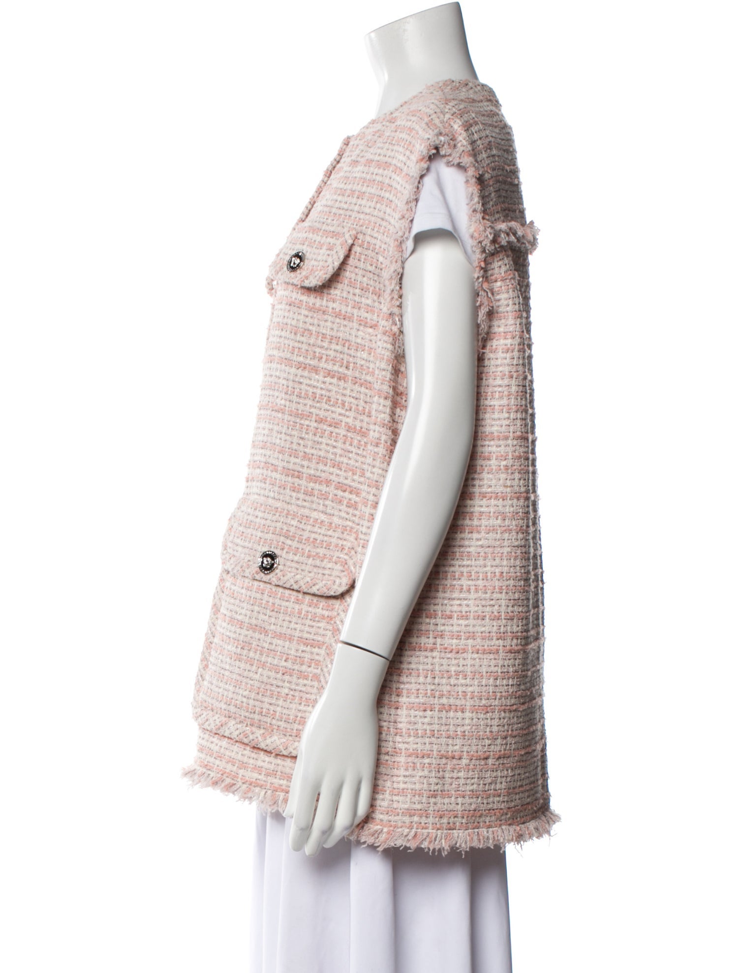 Versace Tweed Pattern Vest