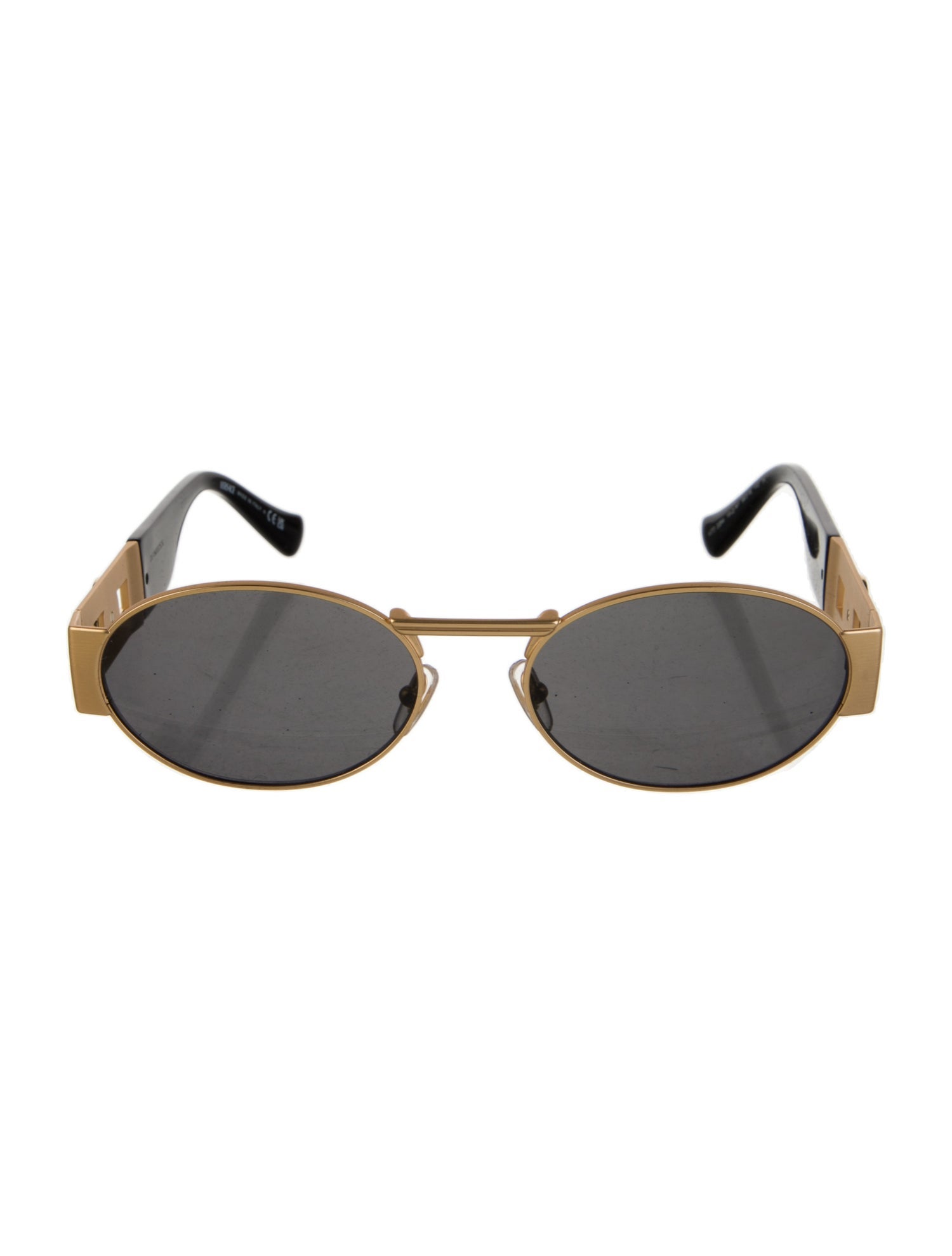 Versace Medusa Insignia Round Sunglasses