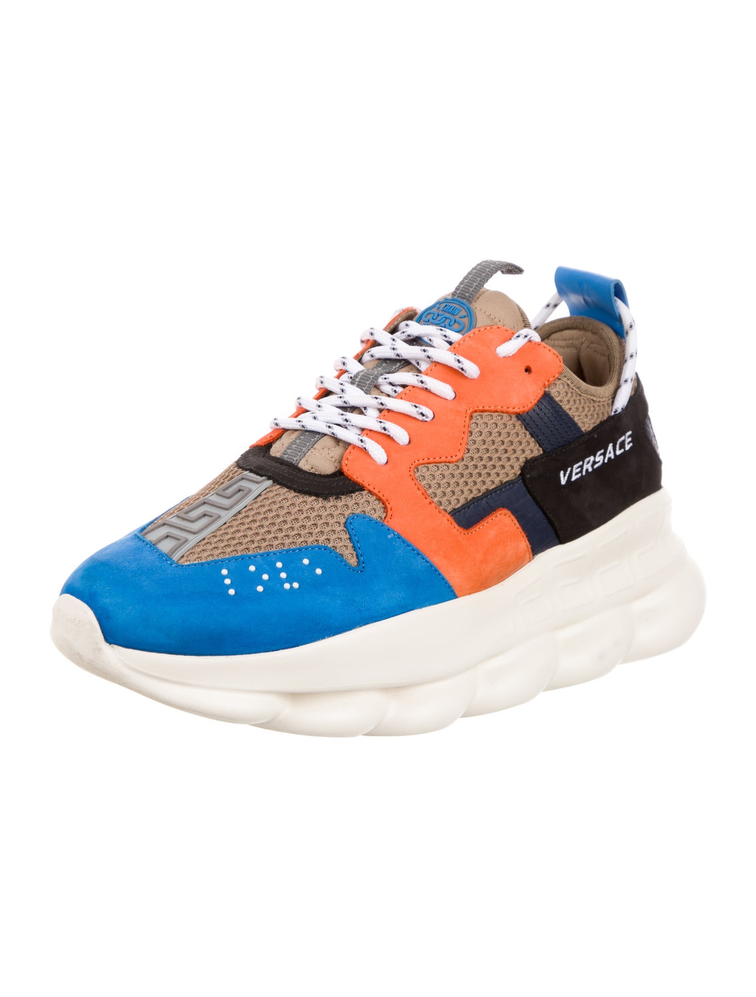 Versace Mesh Colorblock Pattern Sneakers