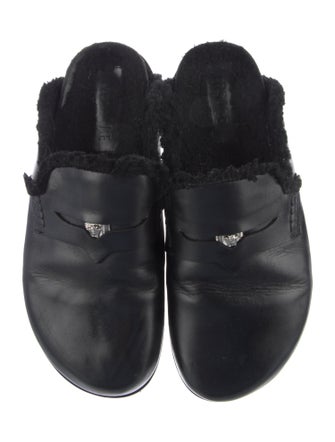 Versace Leather Slippers