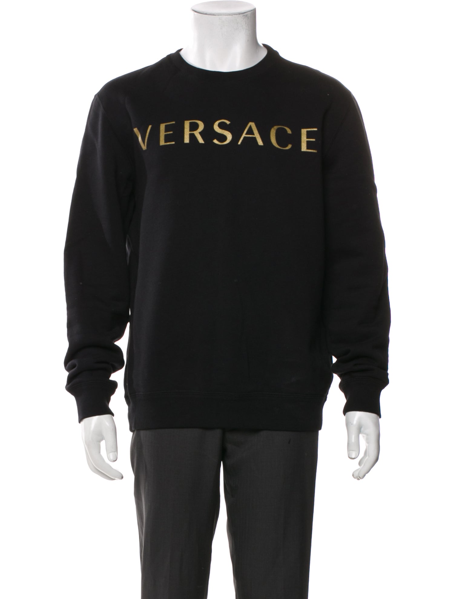 Versace Graphic Print Crew Neck Sweatshirt