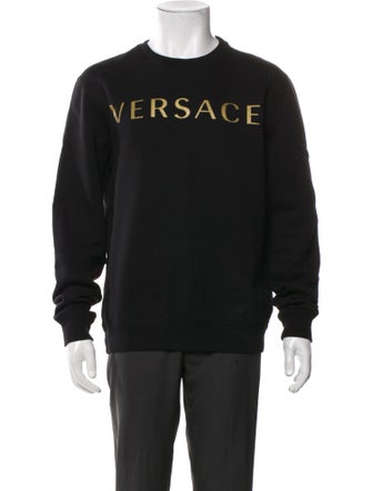 Versace Graphic Print Crew Neck Sweatshirt