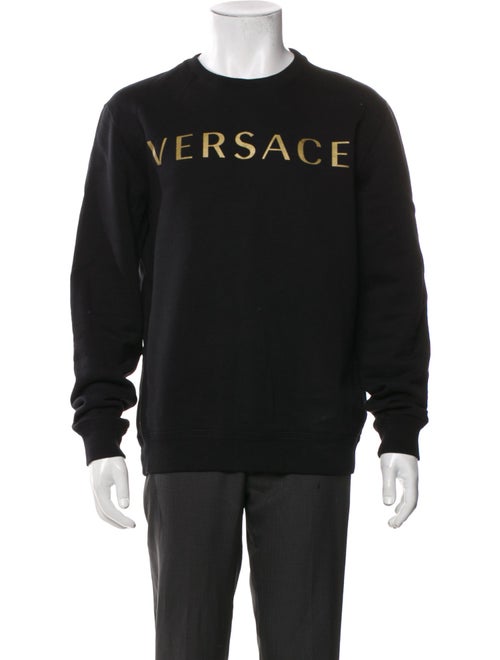 Versace Graphic Print Crew Neck Sweatshirt