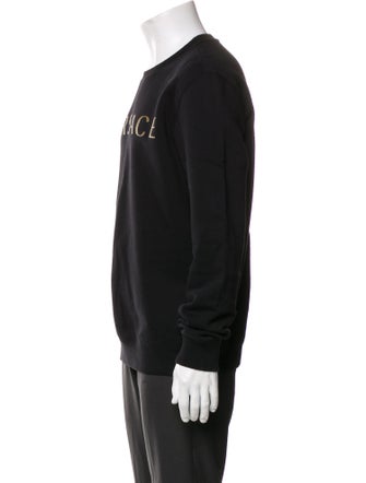 Versace Graphic Print Crew Neck Sweatshirt