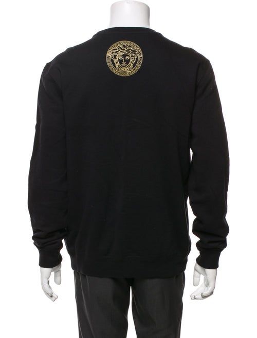 Versace Graphic Print Crew Neck Sweatshirt