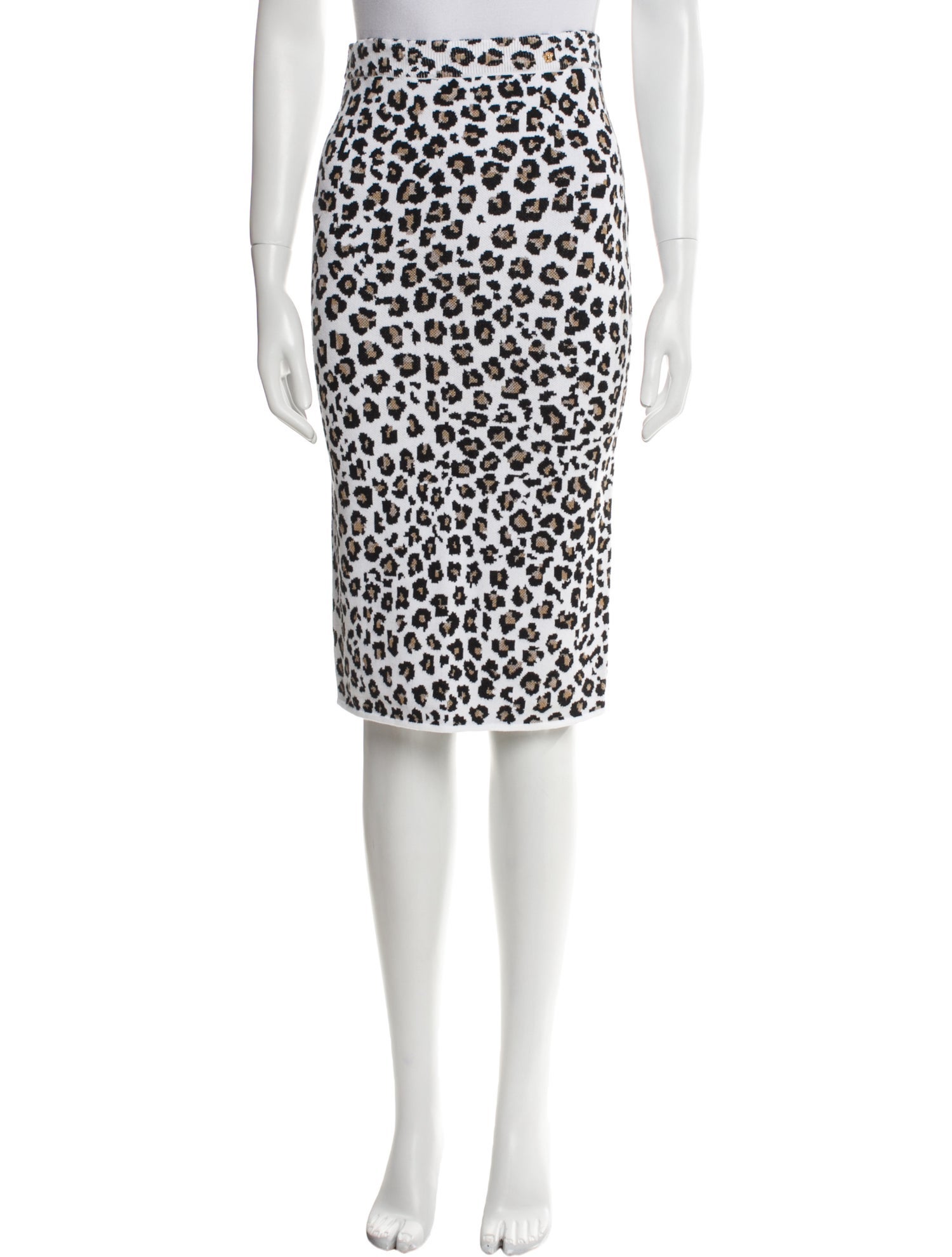 Versace Animal Print Knee-Length Skirt