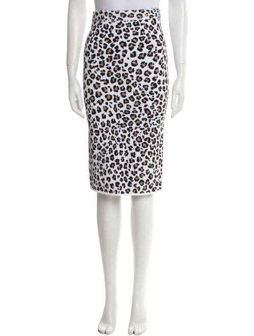 Versace Animal Print Knee-Length Skirt