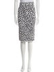 Versace Animal Print Knee-Length Skirt