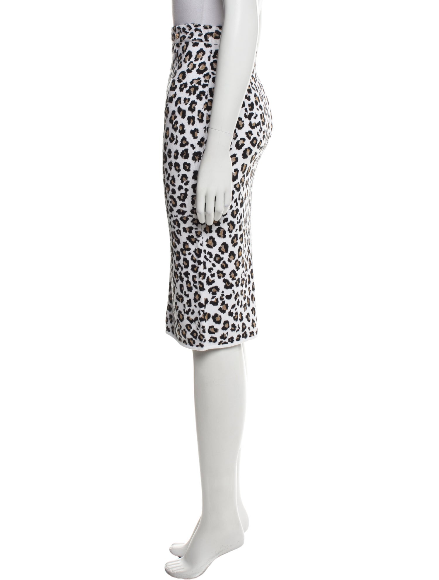 Versace Animal Print Knee-Length Skirt