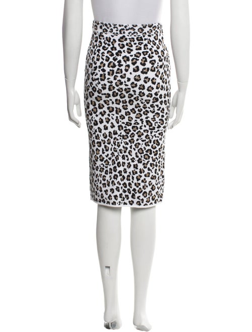 Versace Animal Print Knee-Length Skirt
