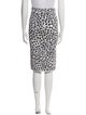 Versace Animal Print Knee-Length Skirt