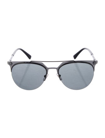 Versace Medusa Insignia Aviator Sunglasses