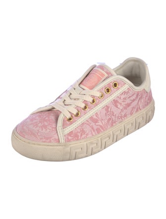 Versace Canvas Printed Sneakers