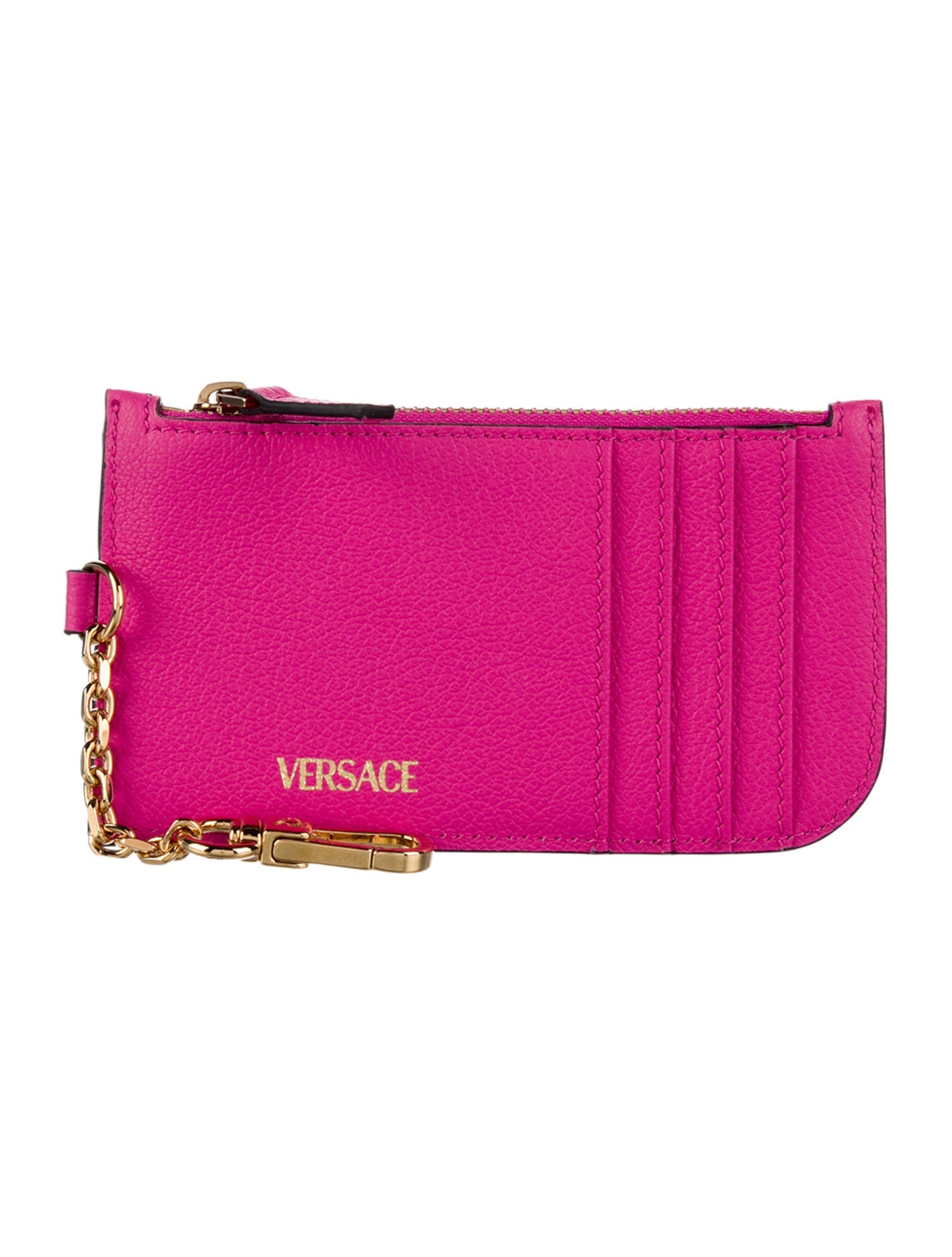 Versace Leather Wallet Keychain