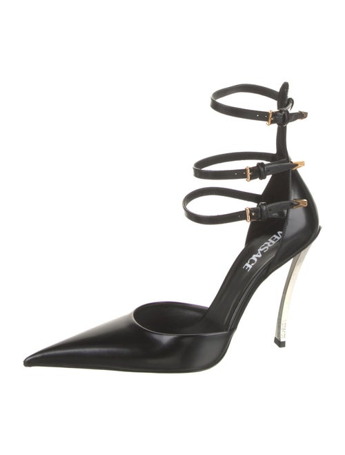 Versace Leather D'Orsay Pumps