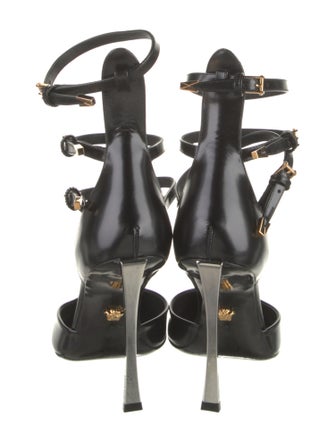Versace Leather D'Orsay Pumps