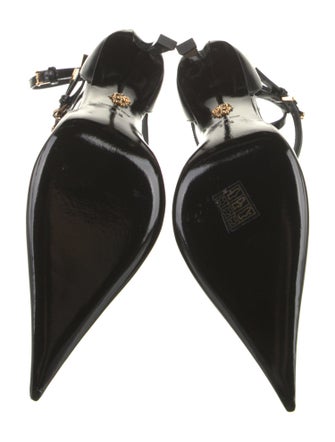 Versace Leather D'Orsay Pumps