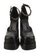 Versace Medusa Insignia Leather D'Orsay Pumps