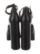 Versace Medusa Insignia Leather D'Orsay Pumps