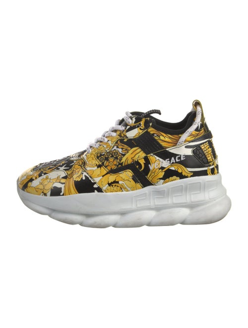 Versace Leather Printed Chunky Sneakers