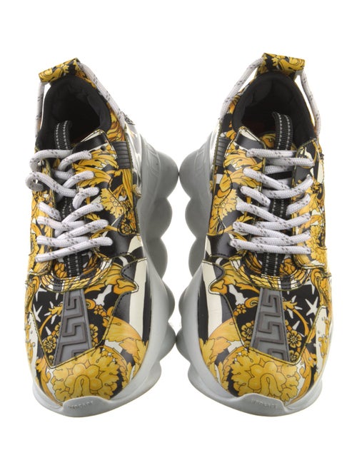 Versace Leather Printed Chunky Sneakers