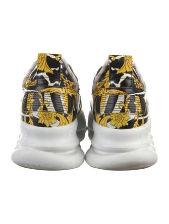 Versace Leather Printed Chunky Sneakers