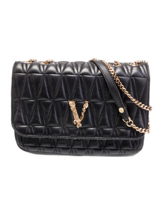 Versace Quilted Messenger Bag