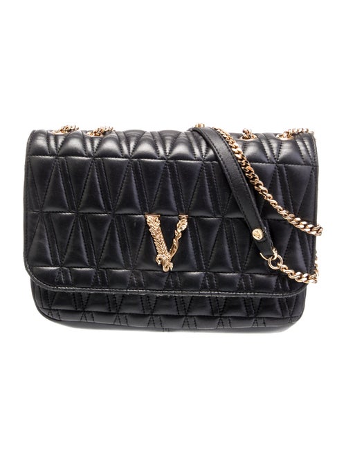 Versace Quilted Messenger Bag